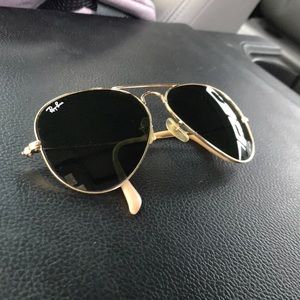Black- Tan Aviator Raybans , Ray-Ban